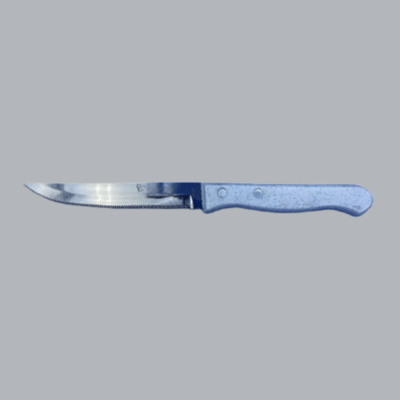 Cuchillo cocina con sierra fina 10 cm imitación granito