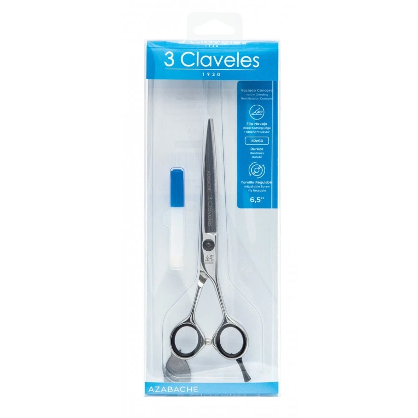 Tijera Peluquero Azabache 6,5" - Imagen 2