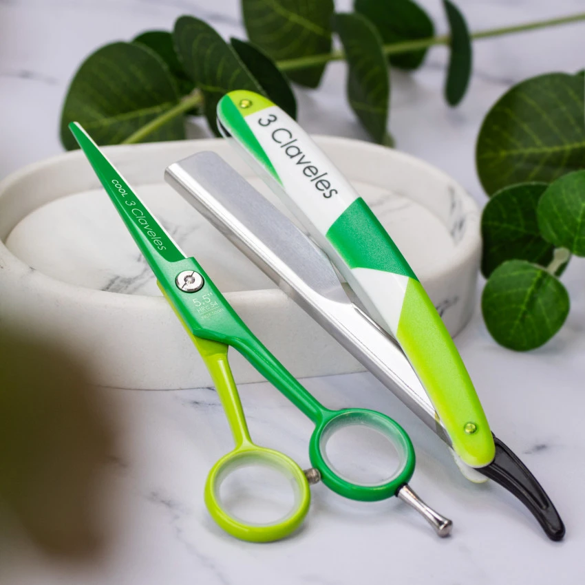Tijera Peluquero Cool + Navaja 5,5" - Imagen 2
