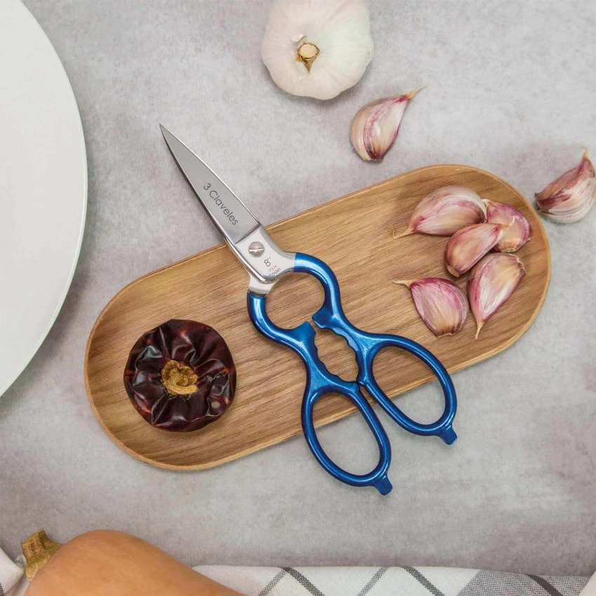 Tijera Cocina Varios Usos Azul 8" - Imagen 2