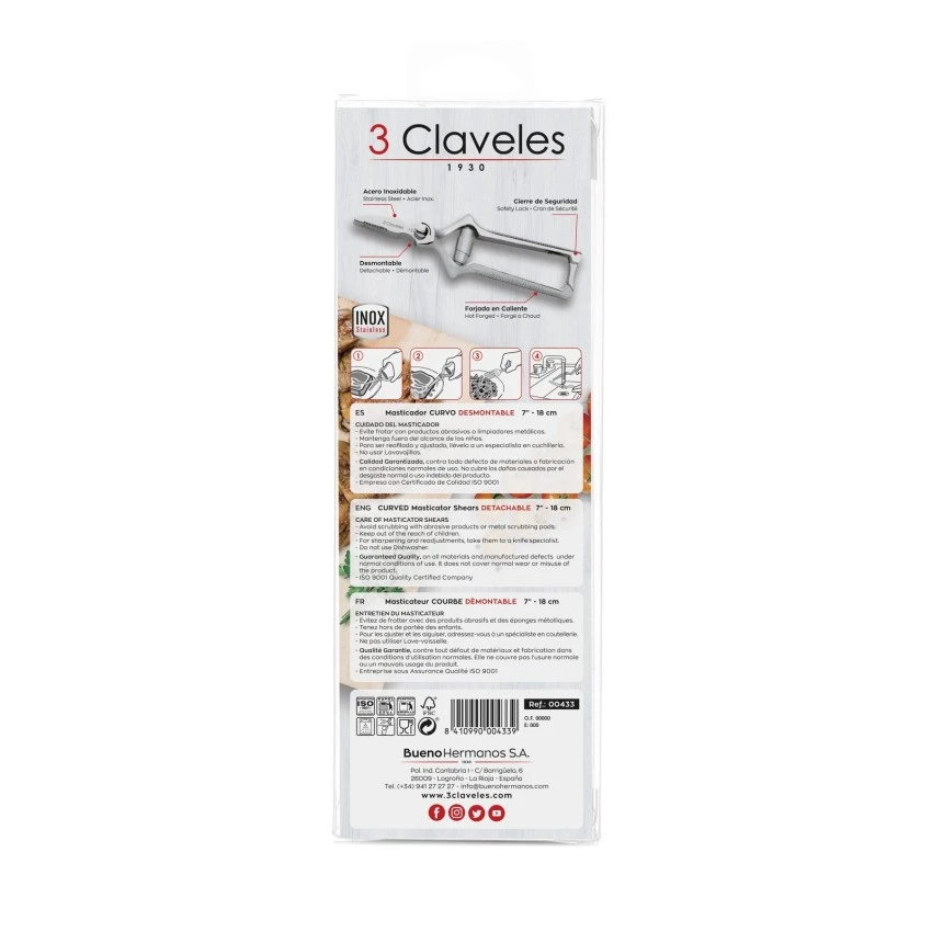 Tijera Masticador Curvo 7" - Imagen 2