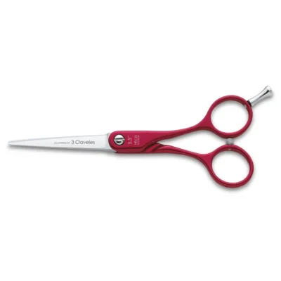 Tijera Peluquero Dur Roja