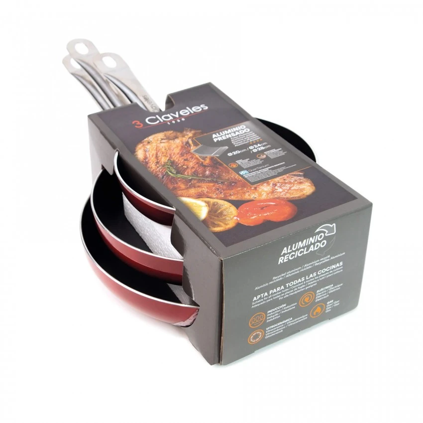 Pack Sarten 20-24-28 cm Red Special - Imagen 5