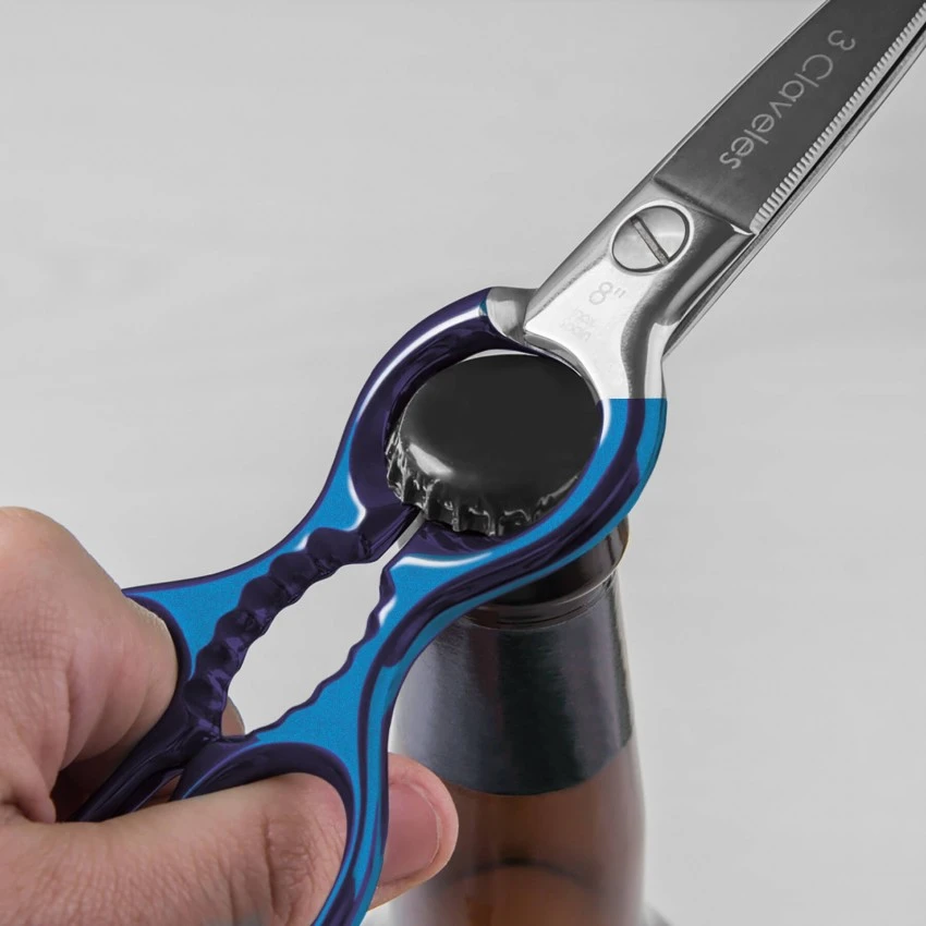 Tijera Cocina Varios Usos Azul 8" - Imagen 8