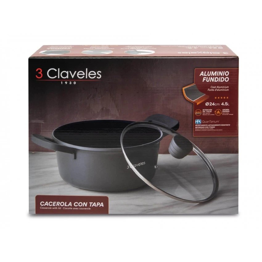 Cacerola Con Tapa 24 cm Dark - Imagen 9