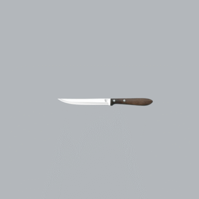 Cuchillo cocina con sierra fina 13 cm moldeado
